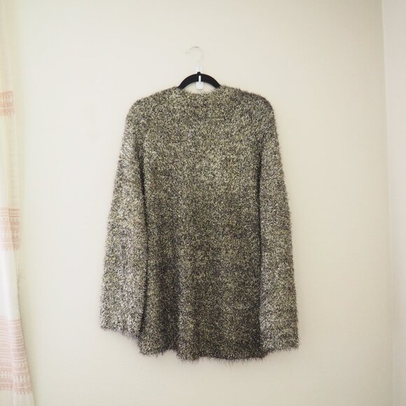 Urban Outfitters Silence + Noise Metallic Tinsel Pullover Sweater sz M/L - Picture 9 of 10